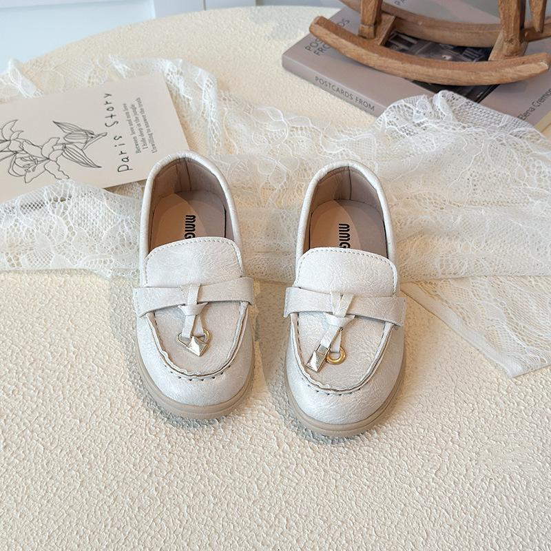 

2025 Kids Versatile Leather Bean Shoes - Trendy Casual Shoes for Boys 21-25 бежевий