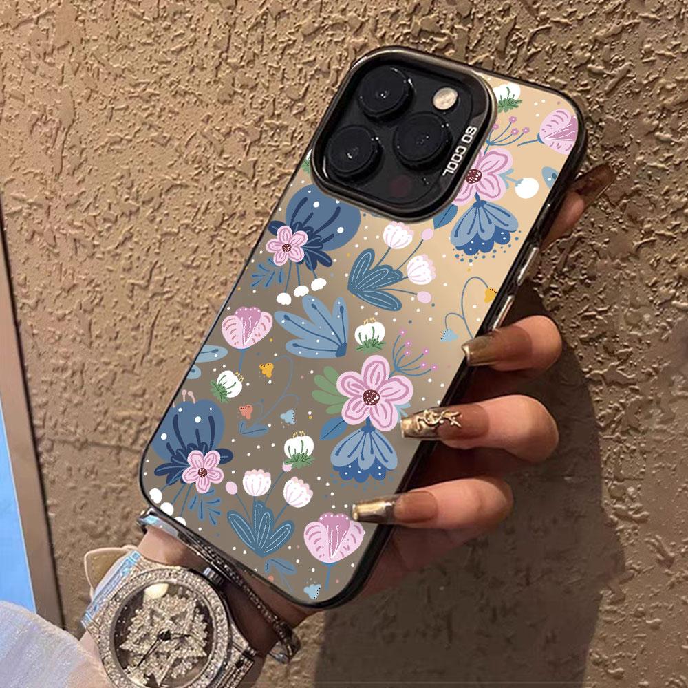 Nice Floral Case For Honor 200 Lite Smart 200Pro X7C Conque Shockproof Silver IMD For Honor 90 Lite 90 Pro Smart Back Cover Capa