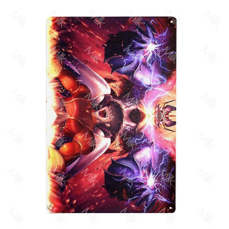 Anime Goldrake Goldorak Mazinger Z Metal Tin Sign Rectangle UFO Robot Grendizer Signs Plaque Bar Cafe Bedroom Wall Art Decor