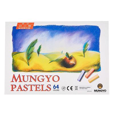 Ungiftiges weiches Mungyo-Pastellset mit 64 quadratischen Kreiden in verschiedenen Farben