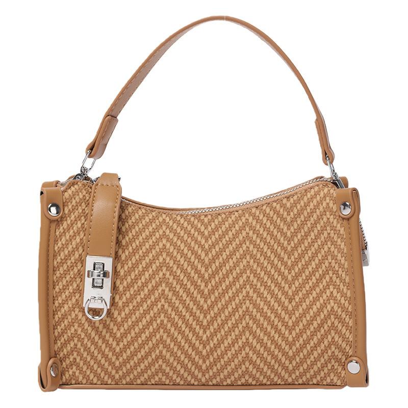 Portable Underarm Bag Women's 2025 Autumn and Winter New Fashion Niche Texture Shoulder Bag Foreign Light Luxury Messenger Bag