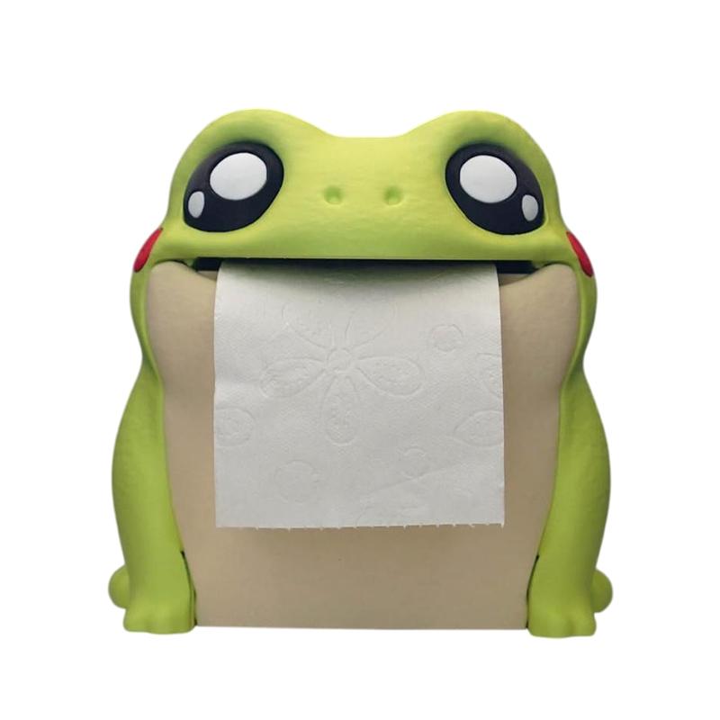 Frodrick The Frog Toilet Paper Dispenser 3D Printed Toilet Paper Holder Tissue Storage Rack Frog Flip Belly Towel Roll Holder