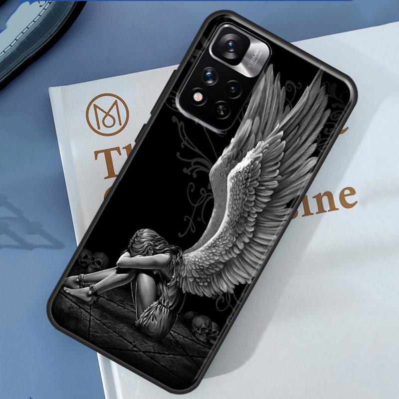 Fallen Angel Wings Art Case For Redmi Note 12 11 Pro Cover For Redmi Note 10 8 9 Pro 10S 11S 9A 9C 12C 10A 10C