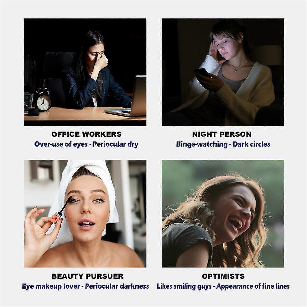 2pcs Instant Wrinkle Removal Eye Cream, Anti Dark Circles & Puffiness, Firming Serum, Hydrating & Brightening Eye Treatment