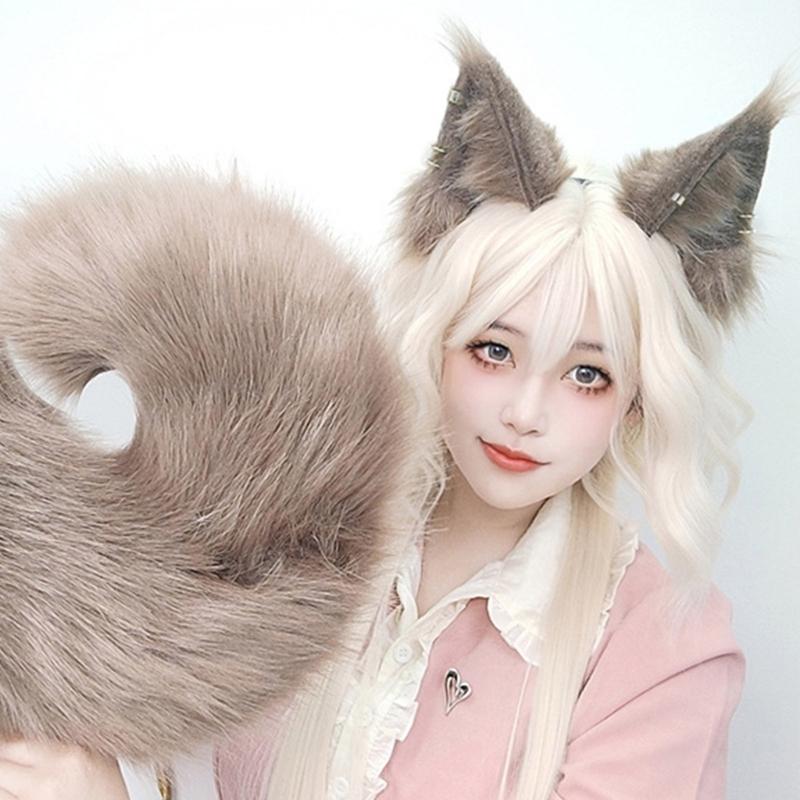 Tier-Ohr-Haarband Dehnbar Elastisch Plüsch Kopfschmuck Für Rollenspiele Täglichen Gebrauch Erwachsene Jugendliche Maskenbälle Kopfbedeckung