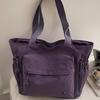 Lightweight Nylon Canvas Bag Women'S Large-Capacity Commuter Tote Bag Versatile Leisure Student Class Shoulder Tote Bag