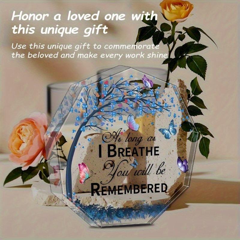 1 Precious Memory: Colorful Butterfly Figurine - A Comforting and Memorial Gift for Mom or Dad, Perfect Home Decor Butterfly Dec