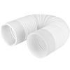 Exhaust Hose for Mobile Air Conditioner 150 Mm Diameter, Extendable 30–150 Cm, Counter-clockwise Thread, White
