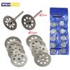 10Pcs 22mm Mini Sharp Diamond Cut Off Rotary Tool Cutting Disc Disks DIY Tools Accessories For Dremel with 2Pcs Rod
