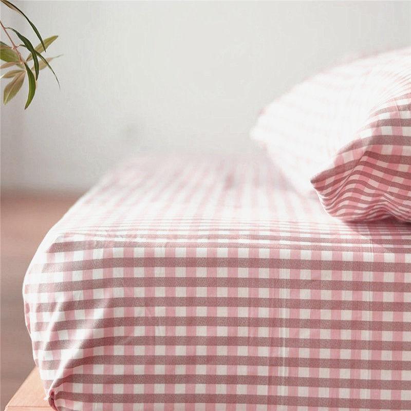 Baumwoll-Bettlaken Vier Jahreszeiten Weiches Spannlaken für King- und Queen-Size-Bettwäsche Haushalt Hotel Wohnheim Matratzenbezüge
