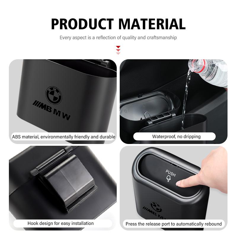 Universal Car Trash Can Storage Multifunctional Garbage Case For BMW E36 E39 E87 E60 E46 E53 E90 F10 F20 F25 F30 X3 X5 HO1