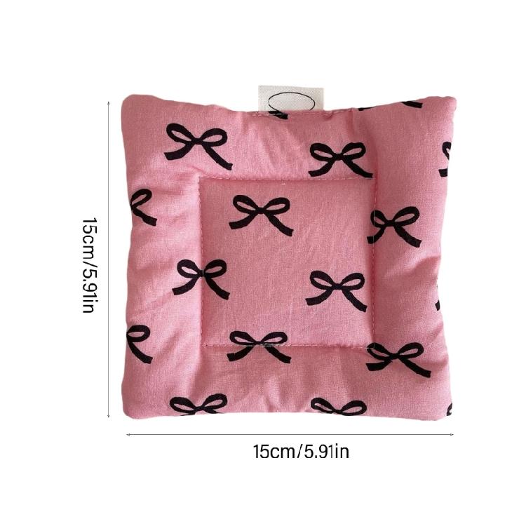 Useful Cotton Bowknot Cup Pad Unique Cup Mats with Bowknot Pattern Delicate Fabric Coaster for Glasswares Protect