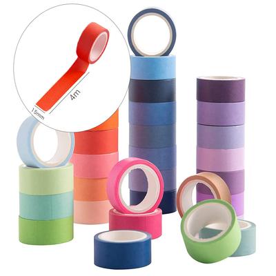 60 Rolls Washi Masking Tape Set 8mm/15mm Wide Decorative Craft Tape Collection For Scrapbook DIY Crafts Gift Wrapping Planner