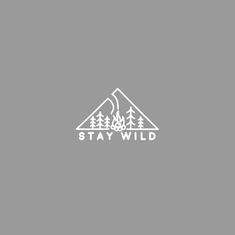 

Outdoor camping logo car stickers RV/pickup glass modified window body decoration waterproof motorcycle vinyl stickers S белый