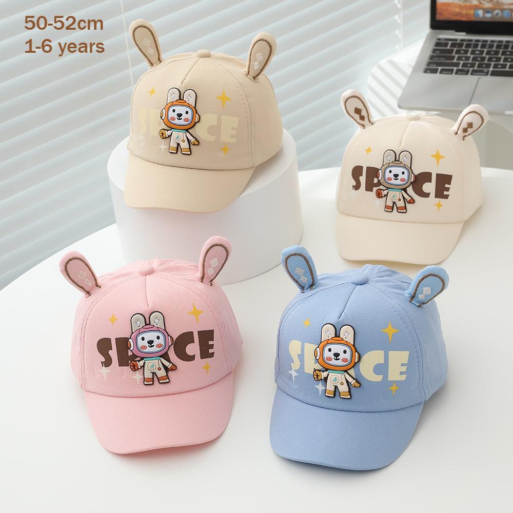 Baby Cute Hat 50-52cm 1-6 Years Spring Summer Girls Boys Cartoon Cap Baseball Cap Kids Hats Rabbit Shape Sun Hats