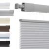 No Tools No Drill Top Down Bottom Up Honeycomb Blinds for Windows, 1" Cell Fabric Cordless Thermal Insulated Noise Reduction