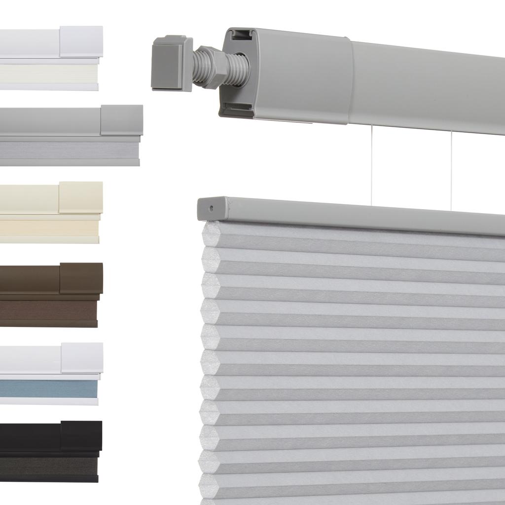 No Tools No Drill Top Down Bottom Up Honeycomb Blinds for Windows, 1" Cell Fabric Cordless Thermal Insulated Noise Reduction