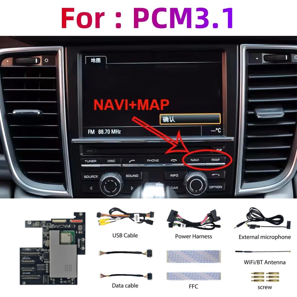 

Wireless Carplay Android auto Module For Porsche PCM3.1 Panamera Cayenne Cayman Macan Boxster 911 991 718 AirPlay Mirror Link