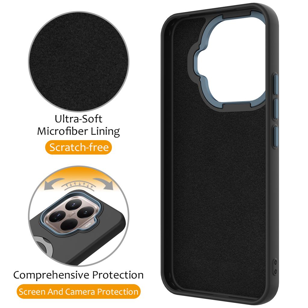 For Xiaomi 15T Pro Magnetic Case Rotating Ring Kickstand TPU + PC Back Cover