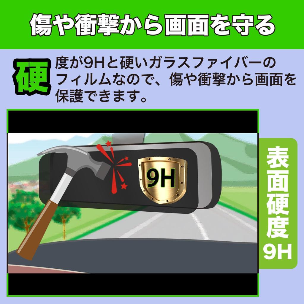 MotoMoto Film Yupiteru 360° Drive Recorder for marumie ZQ-60AI / Y-430SQd / Q-50AI Glass