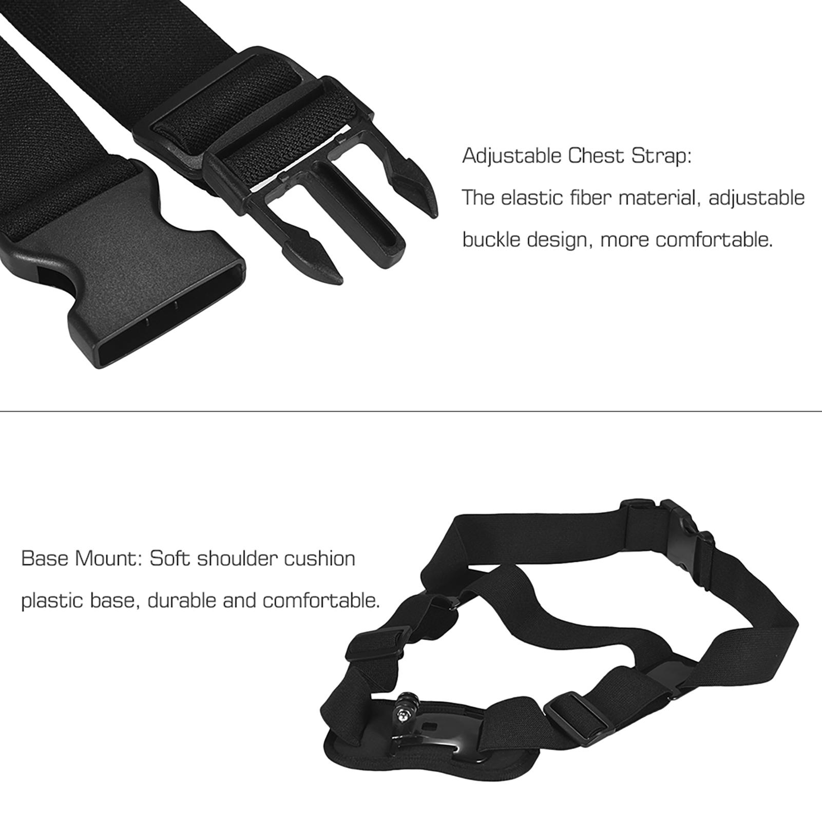 

Adjustable Action Camera Single Shoulder Chest Strap Mount for GoPro hero 7 6 5 4 SJCAM YI чёрный