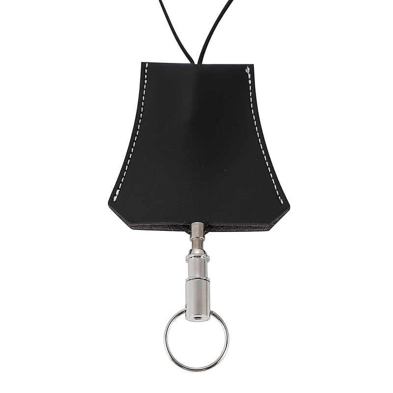 

[Harujio] crochet key case necklace key key ring key cover Necklace accessories key ring men s black brown (black)