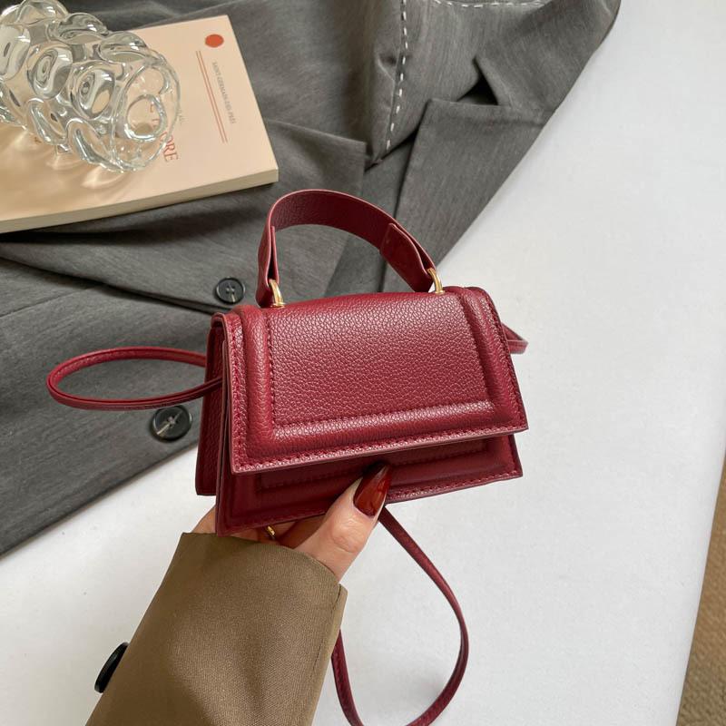 Versatile Simple Fashion Daily Small Square Crossbody Shoulder Handbag