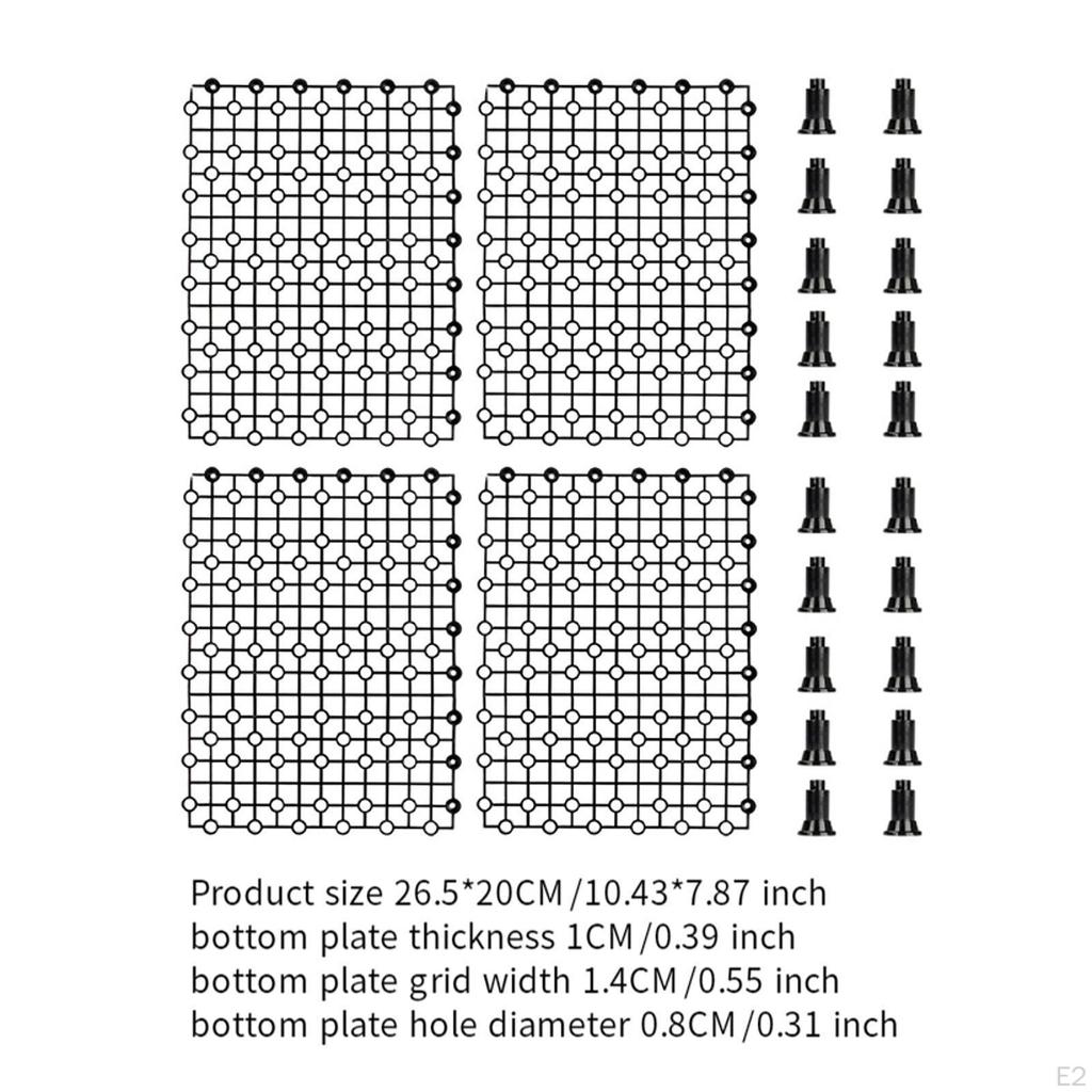 Isolierplatte für Aquarien, Trennwand für den Boden von Aquarien, Trenner, Sand- und Kiesfilter, Zubehör, Aquarium