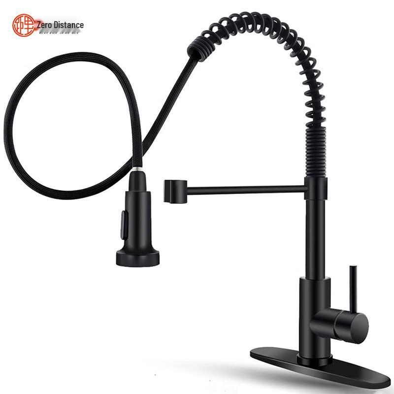 LINGJULI Stainless Steel Pull-Out Kitchen Faucet with Filter Function