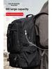 Men's Large Capacity Oxford Cloth Travel Backpack with Shoe Compartment