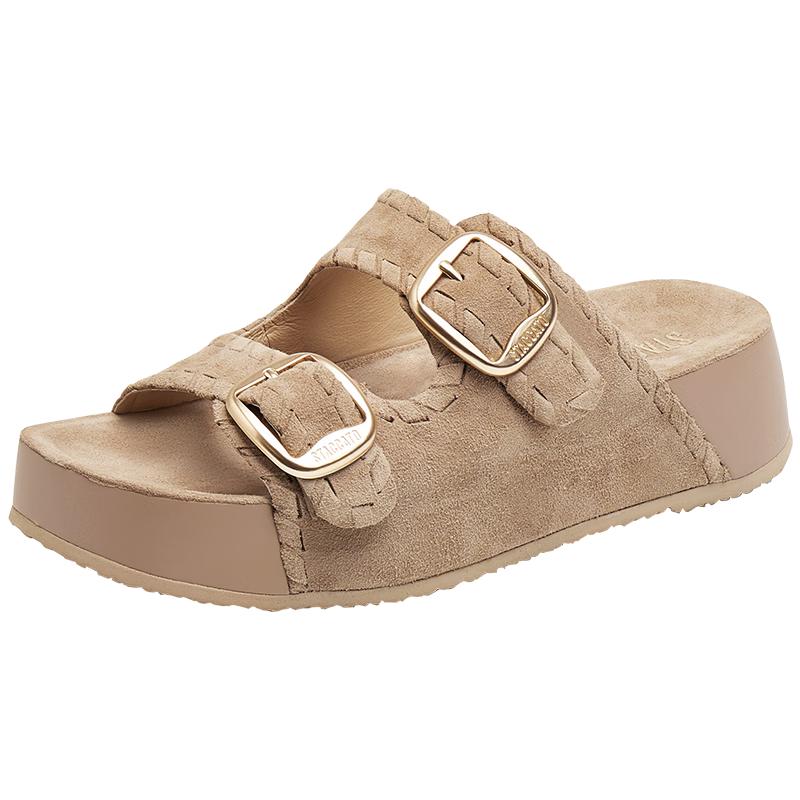 STACCATO Woven Platform Birkenstock-Style Sandals 38