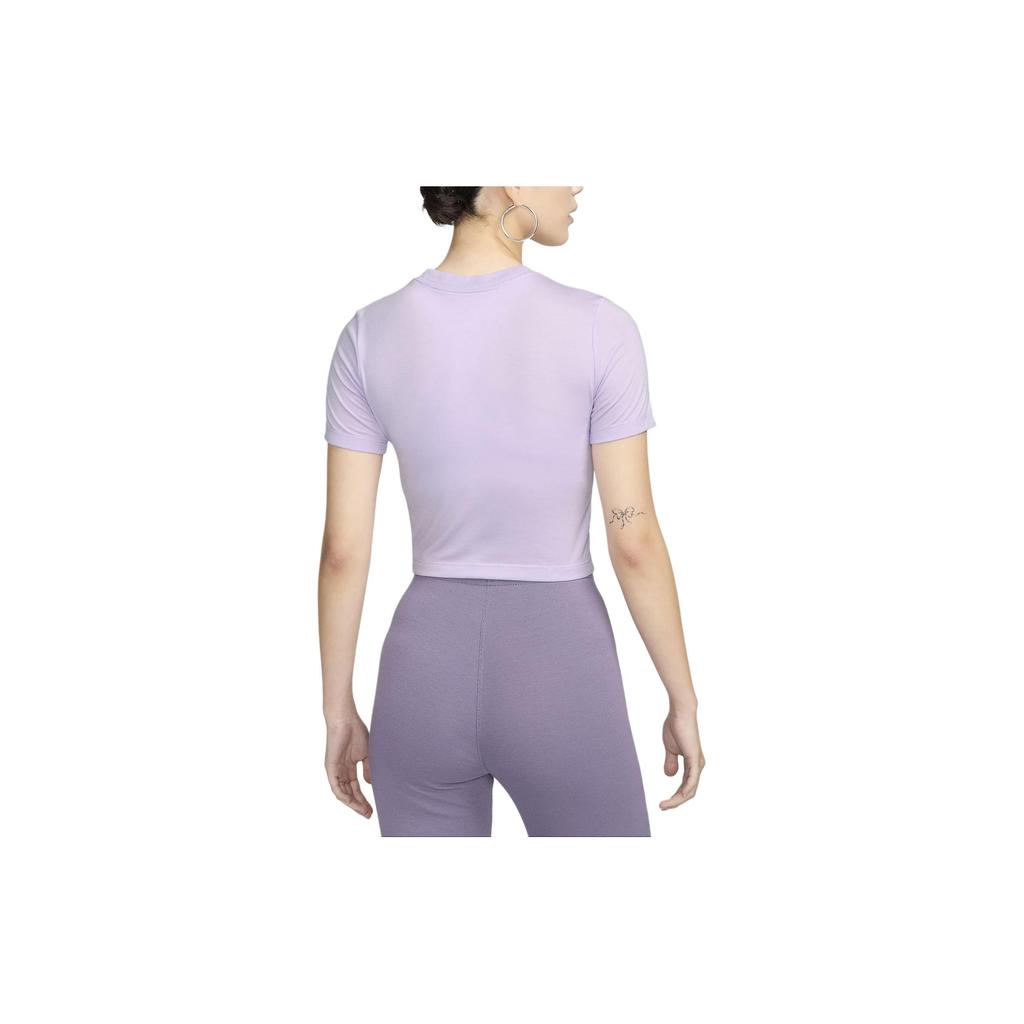 New Nike Sportswear Essentials Series T Shirt Women's Light Purple FB2874-511