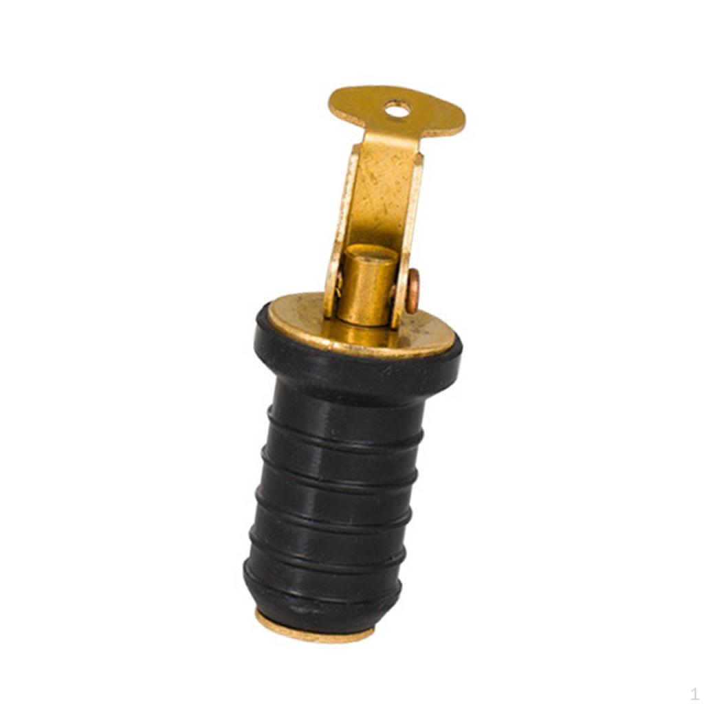 Brass Drain Plug Boat Sturdy Accessories Easy To Install Direct Replaces Rubber
