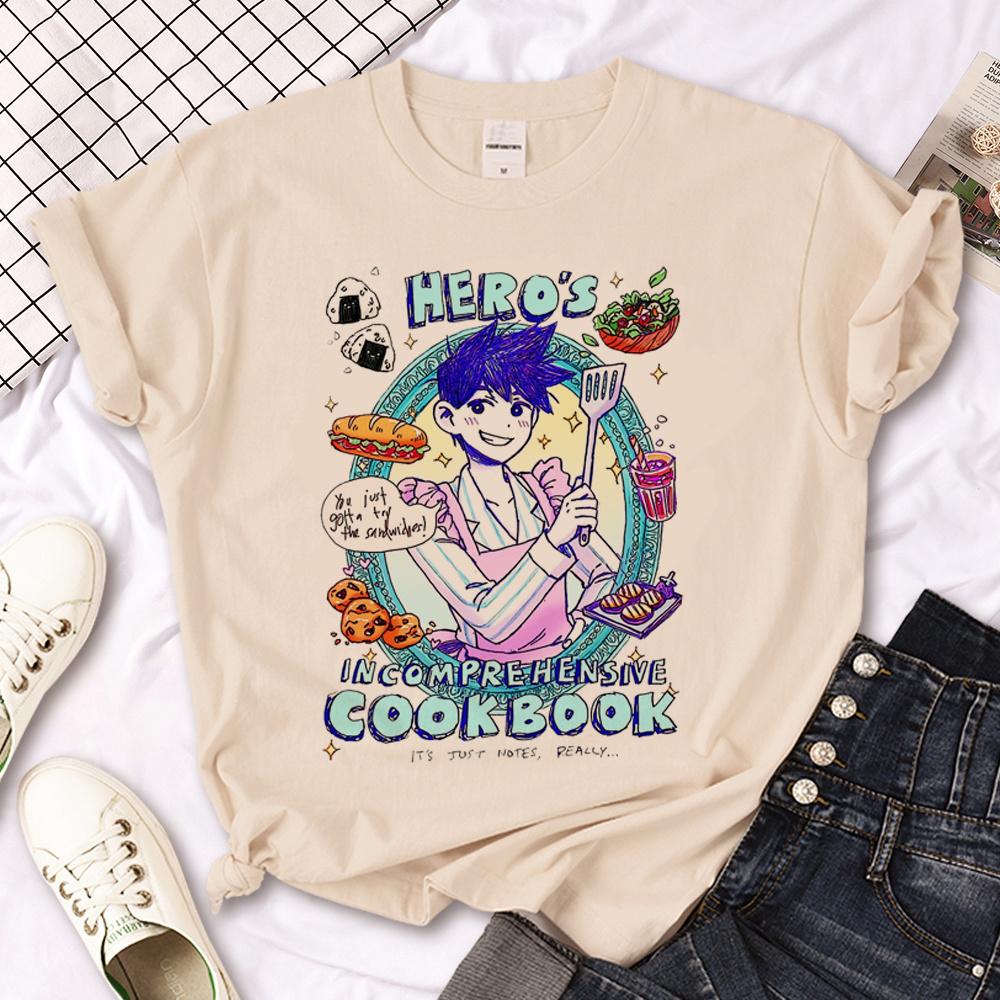 Koszulka Omori damska harajuku anime projektant top dziewczyna anime y2k ubrania
