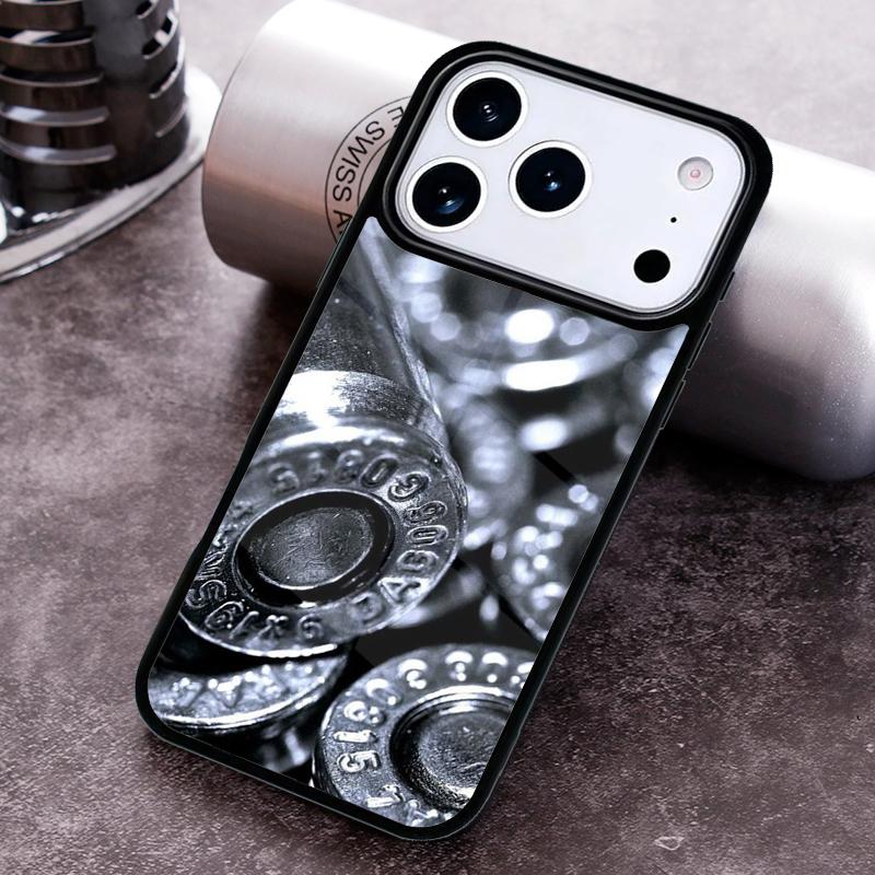 Military Gun Bullets Collage Phone Case for iPhone 17 16 15 Pro Max Air 14 13 12 11 Plus Shockproof Capa Cover