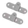 Support Hinges Folding Hinges Furniture Maintenance Opening 180 Degree Rotation Hinge Fixture Attic Ladder Hinges Set of 2 Silver Iron