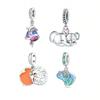 Charms Plata Copper Colors Cute Elephant Beads Charm Beads Charm Pendant For Original Bracelet For Women Diy Jewelry Love Gift