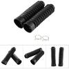 1 Pair Rubber Fork Cover Gaiters - Motorcycle Front Fork Cover Gaiters Boots Shock Damping Dust Cover 205 x 42mm (Black)