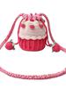 Knitted Wool Mini Bucket Bag With Phone Pocket For Daily Casual Use