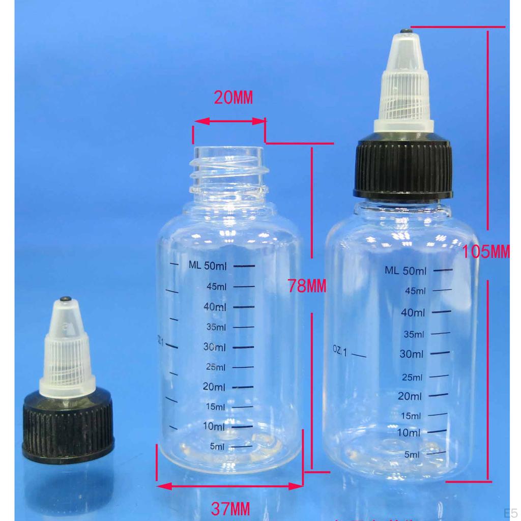 5 *30/60/100/120/250/500ml Bottle with Twist Used In Many Fields, Like Lab Experiment and Home Use