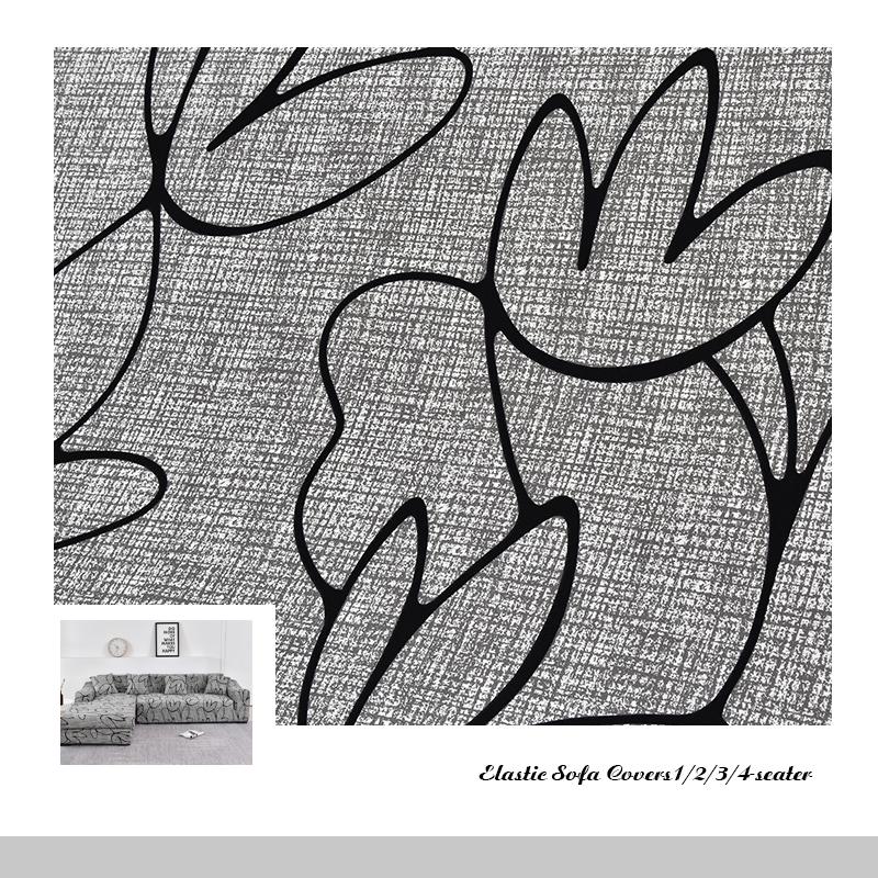 VIP LINK Sofa Cover Elastic Chaise Longue Sofa Cover for Living Room Stretch Covers for Corner Sofa L-shaped Need Buy 2pcs Cover