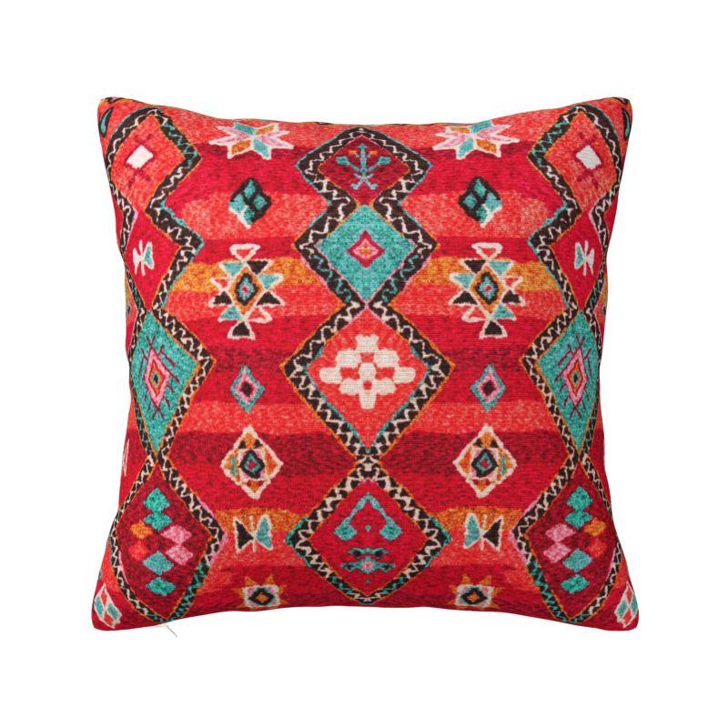Custom Oriental Traditional Moroccan Turkish Style Pillow Decoration Luxury Bohemian Cushion Decoration Salon Square Pillowcase