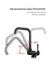 304 Stainless Steel Folding Kitchen Faucet and Sink with Hot/Cold Water