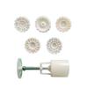 Mung Bean Cake Mold with 5 Seals Flower Midautumn Moon Cake Mold Set Hand Pressed Cookie Dessert Diy Pastry Baking Tool
