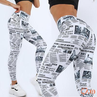 Ladies Sweatpants Yoga Pants Women High Waist Bubble Hip Lifting Fitness Sports Running Leggings Tie Dye Fitness Tights