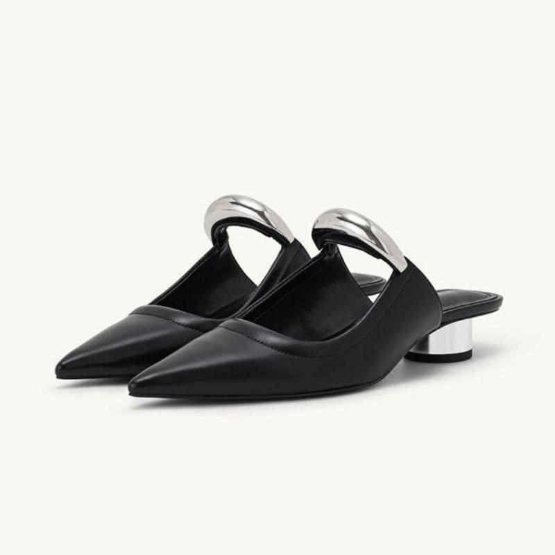 Fashion Fashion Retro Woman Shoes Summer New Pointed Heel Shoes Simple Versatile Women's Slippers Comfort Temperament Women's Sandals