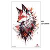Hand Painted Original Color Flower Fox Phoenix Women'S Simulated Tattoo Water Transfer Tattoo Sticker