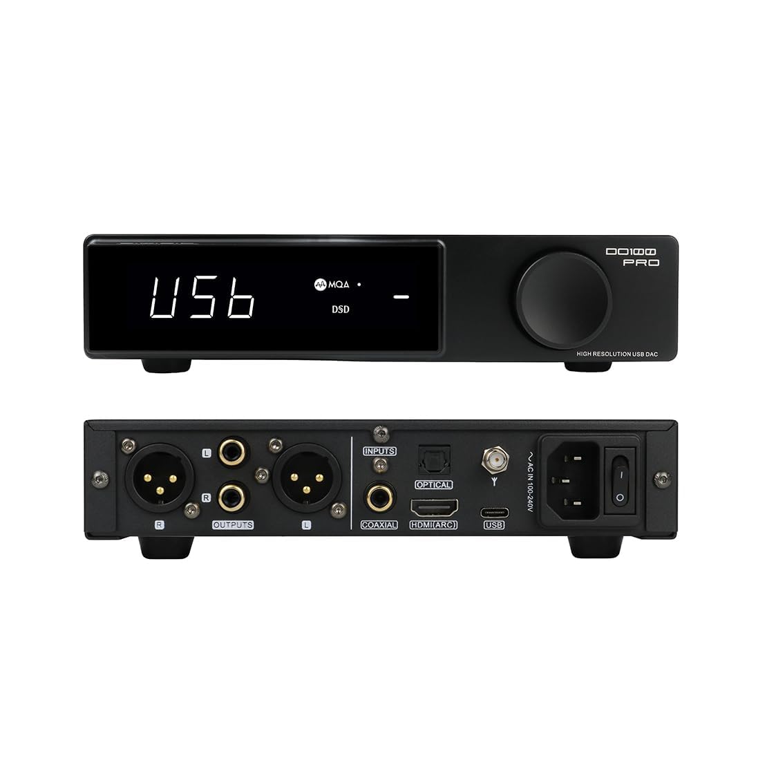 

SMSL DO100 PRO 2xES9039Q2M Balanced XMOS XU316 PCM768kHz DSD512 USB ARC Input Output Support HiFi Audio MQA DAC DAC, DAC, USB/Bluetooth 5.1