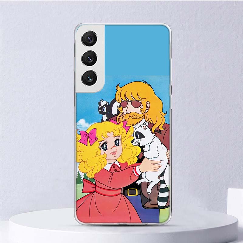 Candy 90s Anime Soft Case For Samsung Galaxy S25 S24 S23 S22 Ultra Phone Cover S20 FE S21 Plus S25 Edge + Funda Coque Galaxy S25