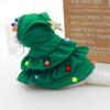 Cat Cloak Cape Christmas Tree for Small Medium Girl Dogs, Cat Wedding Costume Adjustable Cloak Cape